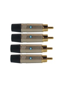 MCA 127 MKII Conector RCA. Macho color negro