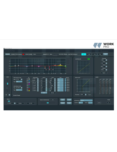 Work Pro PULSE DRIVE 2004 Amplificador 4 x 500 W @4 ohm. Clase D. DSP. Control PC, Ethernet.