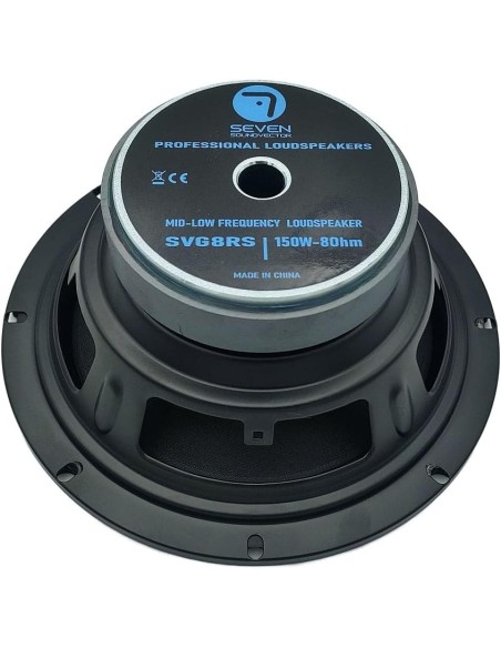 Seven SVG8RS Woofer 8 Pulgadas Altavoz HiFi de Grave Medio-Grave 8 Ohm 150W AES 300W Programa