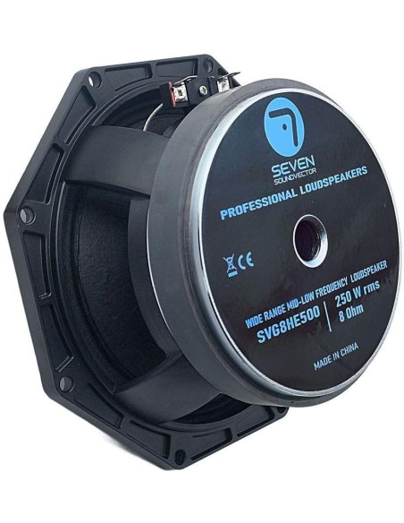Seven SVG8HE500 Woofer 8 Pulgadas Altavoz Profesional de Grave Medio-Grave 8 Ohm 250W AES 500W Programa