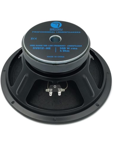 Seven SVG12HE/4 Woofer 12 Pulgadas Altavoz Profesional de Grave Medio-Grave 4 Ohm 300W AES 600W Programa