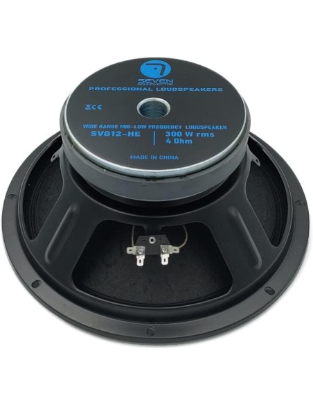Seven SVG12HE/4 Woofer 12 Pulgadas Altavoz Profesional de Grave Medio-Grave 4 Ohm 300W AES 600W Programa