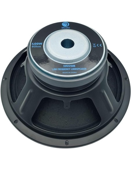 Seven SVG12SUB/8 Subwoofer 12 Pulgadas Altavoz Profesional de Grave Sub-Grave 8 Ohm 400W AES 800W Peak