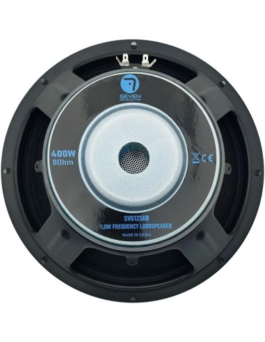 Seven SVG12SUB/8 Subwoofer 12 Pulgadas Altavoz Profesional de Grave Sub-Grave 8 Ohm 400W AES 800W Peak