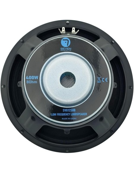 Seven SVG12SUB/8 Subwoofer 12 Pulgadas Altavoz Profesional de Grave Sub-Grave 8 Ohm 400W AES 800W Peak