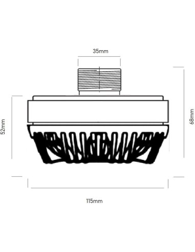 Seven SVT175R Driver de Compresión Tweeter Motor de Agudos Diafragma Titanio 44mm Sensibilidad 110dB 120W AES 480W Peak
