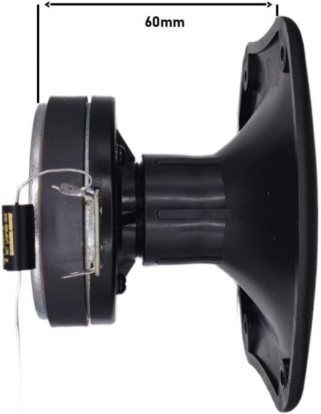 Seven SVHT-125 Tweeter de compresión 1” con difusor H60 x V40   Impedancia 8 Ohm