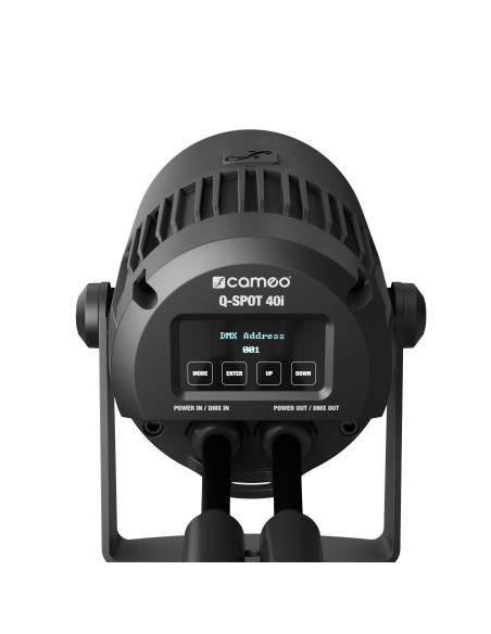 Cameo Q-SPOT 40I Foco compacto para exteriores con LED RGBA de 40 W en color negro
