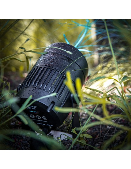 Cameo Q-SPOT 40I Foco compacto para exteriores con LED RGBA de 40 W en color negro