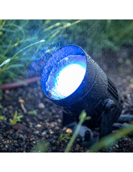 Cameo Q-SPOT 40I Foco compacto para exteriores con LED RGBA de 40 W en color negro