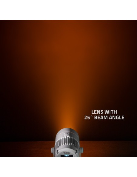 Cameo Q-SPOT 40I Foco compacto para exteriores con LED RGBA de 40 W en color negro