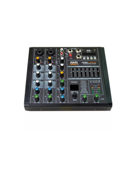 AMS JUMBO 4 DSP BT Mezclador de audio. 2 canales mono + 1 estéreo