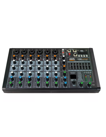 AMS JUMBO 8 DSP BT Mezclador de audio. 4 canales mono + 1 estéreo