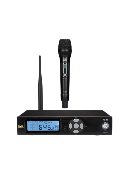 AMS MU 301 + MM 301 Sistema inalámbrico UHF. 100 canales