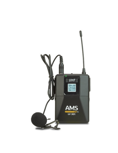 AMS MU 301 + LV 301 Sistema inalámbrico UHF. 100 canales