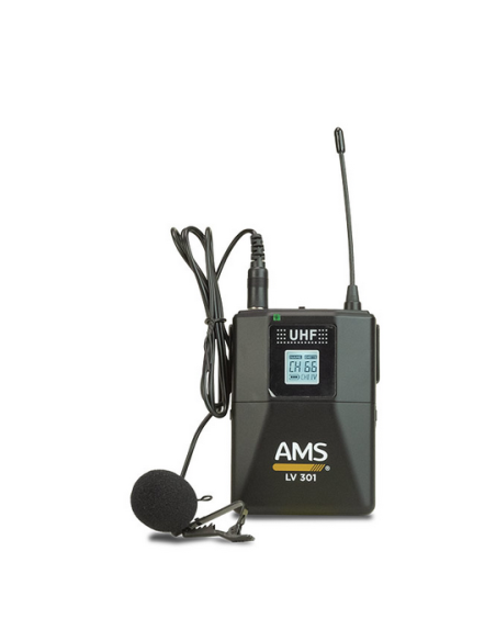 AMS MU 301 + LV 301 Sistema inalámbrico UHF. 100 canales
