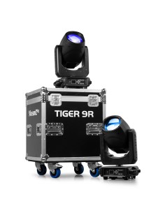 Beamz Pro Tiger 9R 260W Cabeza Móvil Beam 2uds en Flightcase 2
