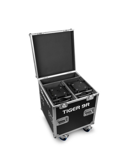 Beamz Pro Tiger 9R 260W Cabeza Móvil Beam 2uds en Flightcase