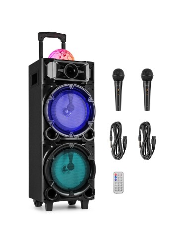 Fenton Estación Karaoke LIVE290 con Show de Luces 2x 8”