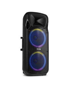 Fenton FT212LED MK2 Bafle Portátil Doble 12" 1400W Bluetooth con Micrófonos UHF y LED