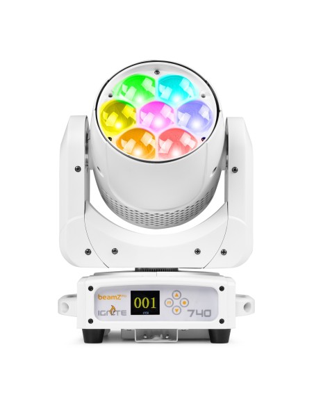 BEAMZ PRO   IGNITE740WH LED Cabeza móvil Wash con Zoom