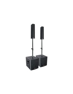 MARK SET MK BIGMAN 1000 A BLACK  Sistema amplificado 1000 W - 2 Subs Woofer 12" + 2 satélites 4 x Woofer 4"