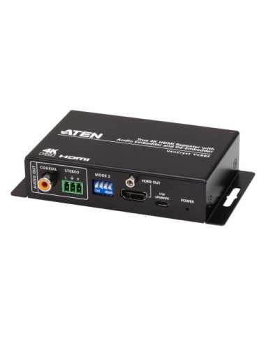ATEN VC882 | Repetidor HDMI True 4K con Incrustador/Desincrustador de Audio y HDR