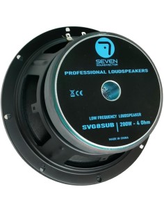 Seven Soundvector SVG8SUB/4 Subwoofer 8 Pulgadas Altavoz Profesional de Grave Sub-Grave 4 Ohm 400W