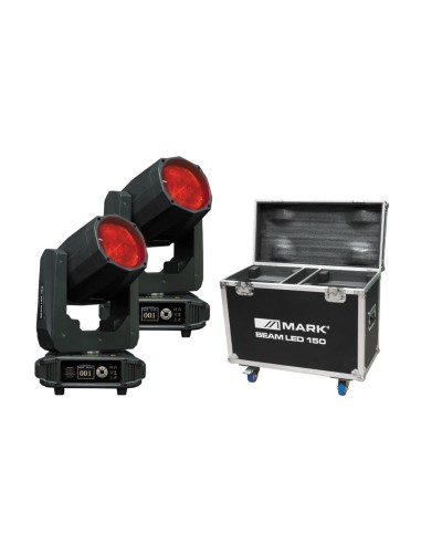 Mark 2 x BEAM LED 150 + RACK Cabeza móvil Beam. 120 W. 1 LED BLANCO 80 W.