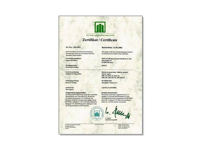 MONACOR EDL-28 - Altavoz de techo de linea de 100v - 3