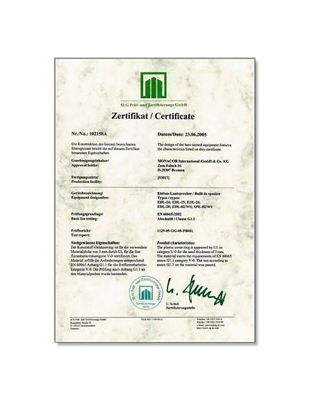 MONACOR EDL-28 - Altavoz de techo de linea de 100v - 3