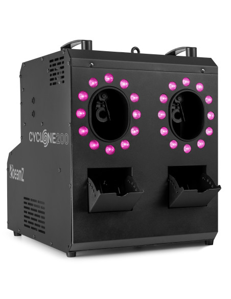 Beamz Cyclone200 Máquina de humo y burbujas con LED RGBW