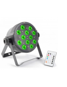 BeamZ Foco PAR Plano 12x 3W Tri-color LEDs DMX IR