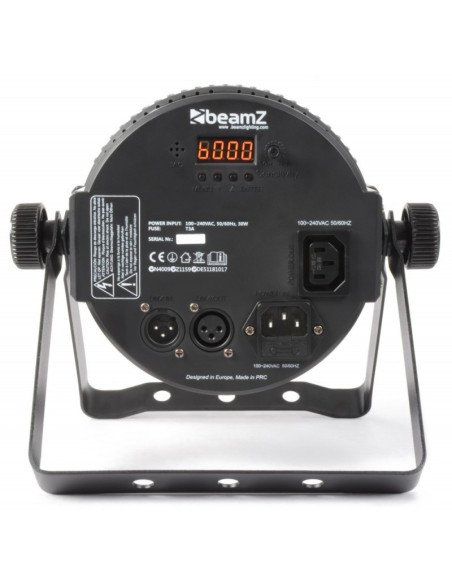 BeamZ Foco PAR Plano 12x 3W Tri-color LEDs DMX IR