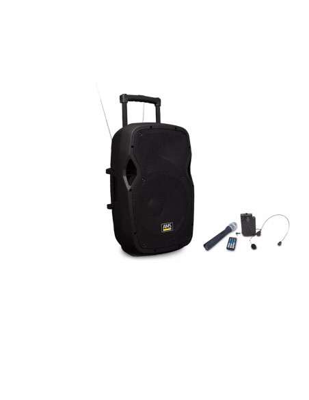 AMS A 151 TB MKII ALTAVOZ TROLEY 200W 15" USB/SD/BT