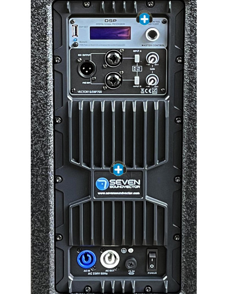 SEVEN VECTOR15/DSP700 ALTAVOZ ACTIVO 15” CON DSP Y BLUETOOTH TWS