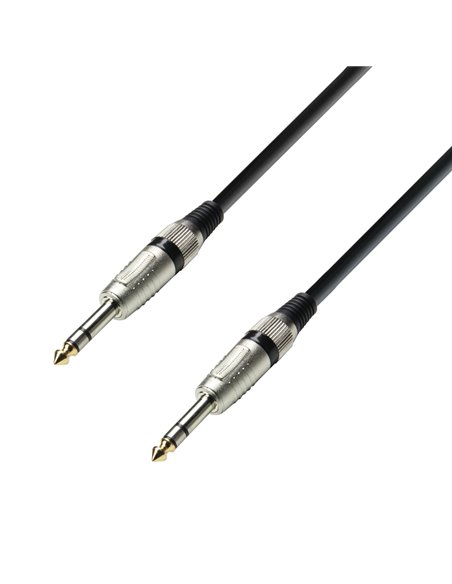Adam Hall Cables 3 STAR BVV 0090 - Cable de Audio de Jack 6,3 mm estéreo a Jack 6,3 mm estéreo 0,9 m