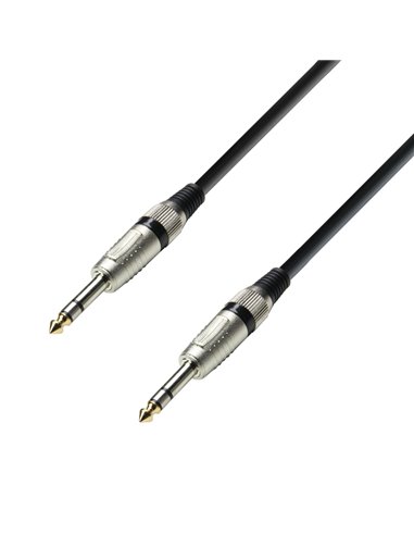 Adam Hall Cables 3 STAR BVV 0300 - Cable de Audio de Jack 6,3 mm estéreo a Jack 6,3 mm estéreo 3 m