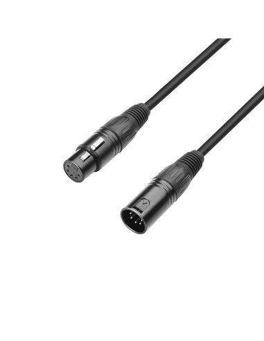 Adam Hall Cables 3 STAR DGH 0300 - Cable DMX de XLR 5 Pines macho a XLR 5 Pines hembra 3 m