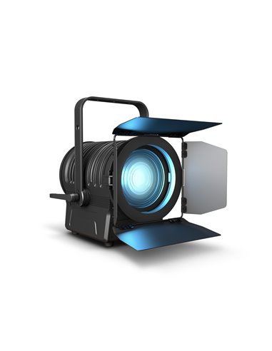 Cameo TS 200 FC - Spot de teatro con lente de Fresnel y LED 6 en 1 de 200 W en carcasa negra