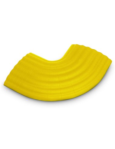 Defender OFFICE C YEL - Curva de 90° amarilla para Pasacables 85160 de 4 Canales
