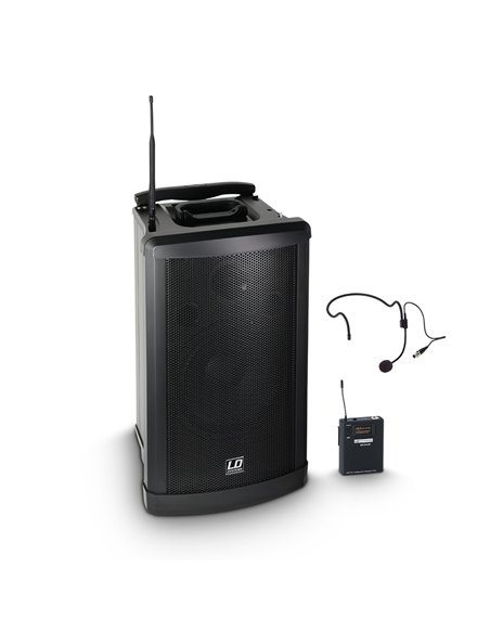 LD SYSTEMS Roadman 102 HS B 6 Altavoz de PA portátil con Micrófono de Diadema