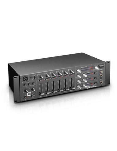 LD Systems ZONE 624 - Mezclador de 4 zonas, formato 19" 3 U