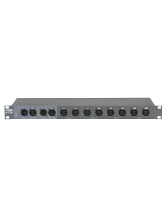 Showtec DB-1-4/RDM Amplificador de señal DMX de 4 canales con RDM y conectores XLR de 3 y 5 clavijas