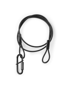 Beamz SAF75 Cable de seguridad 75cm x 3mm 30kg Negra