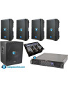 Pack Sonido Pub & DJ 2100W RMS: 4 Altavoces 15", Subwoofer Activo 18" y Mesa DJ con USB
