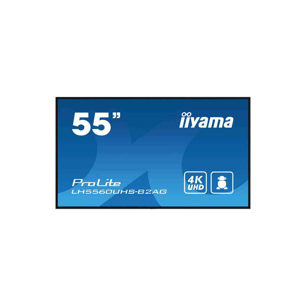 iiyama ProLite LH5560UHS-B2AG pantalla de señalización digital 4K de 55" con sistema operativo Android y orientación flexible