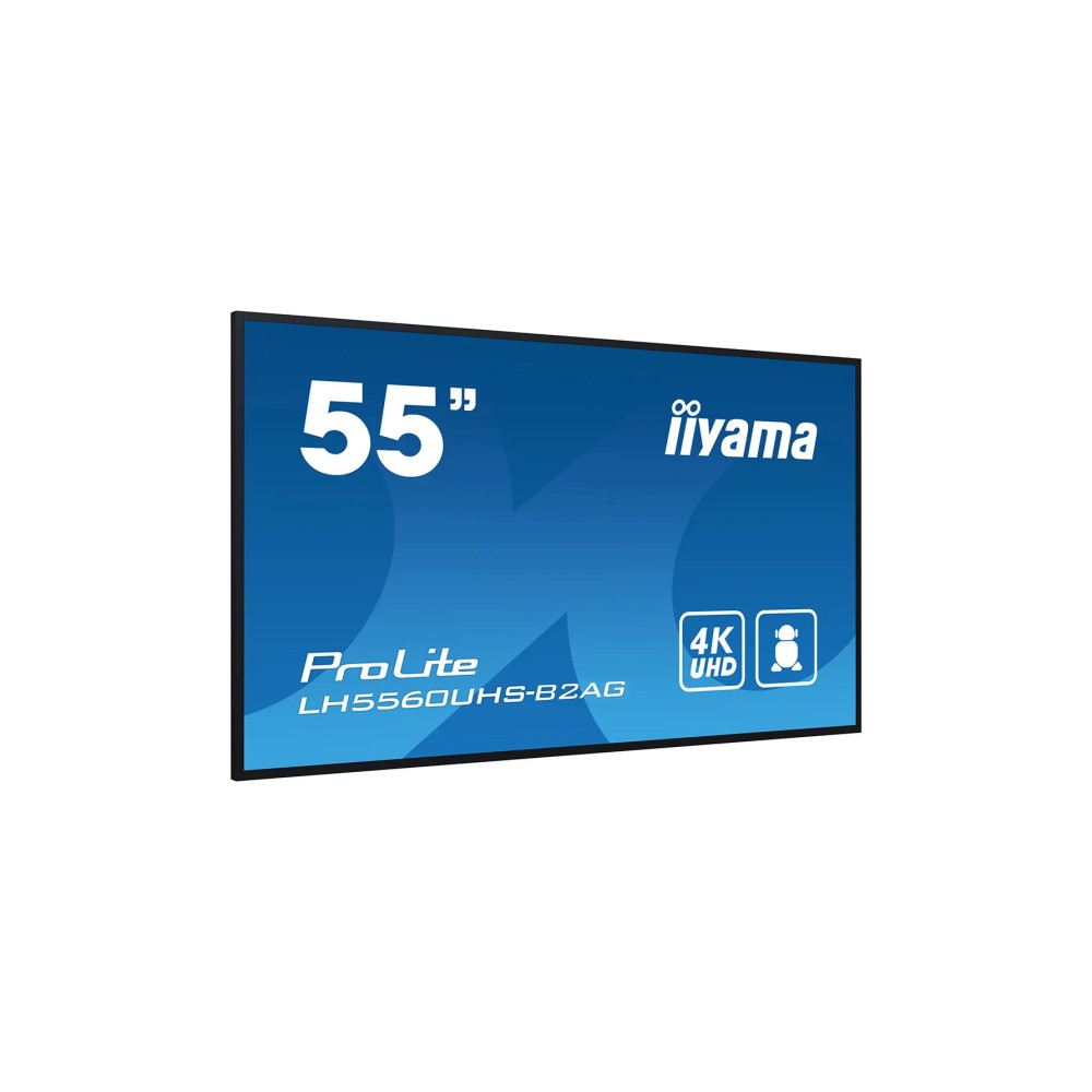 iiyama ProLite LH5560UHS-B2AG pantalla de señalización digital 4K de 55" con sistema operativo Android y orientación flexible