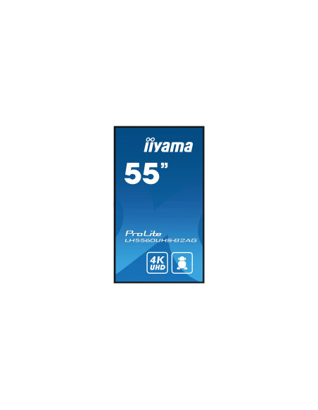 iiyama ProLite LH5560UHS-B2AG pantalla de señalización digital 4K de 55" con sistema operativo Android y orientación flexible