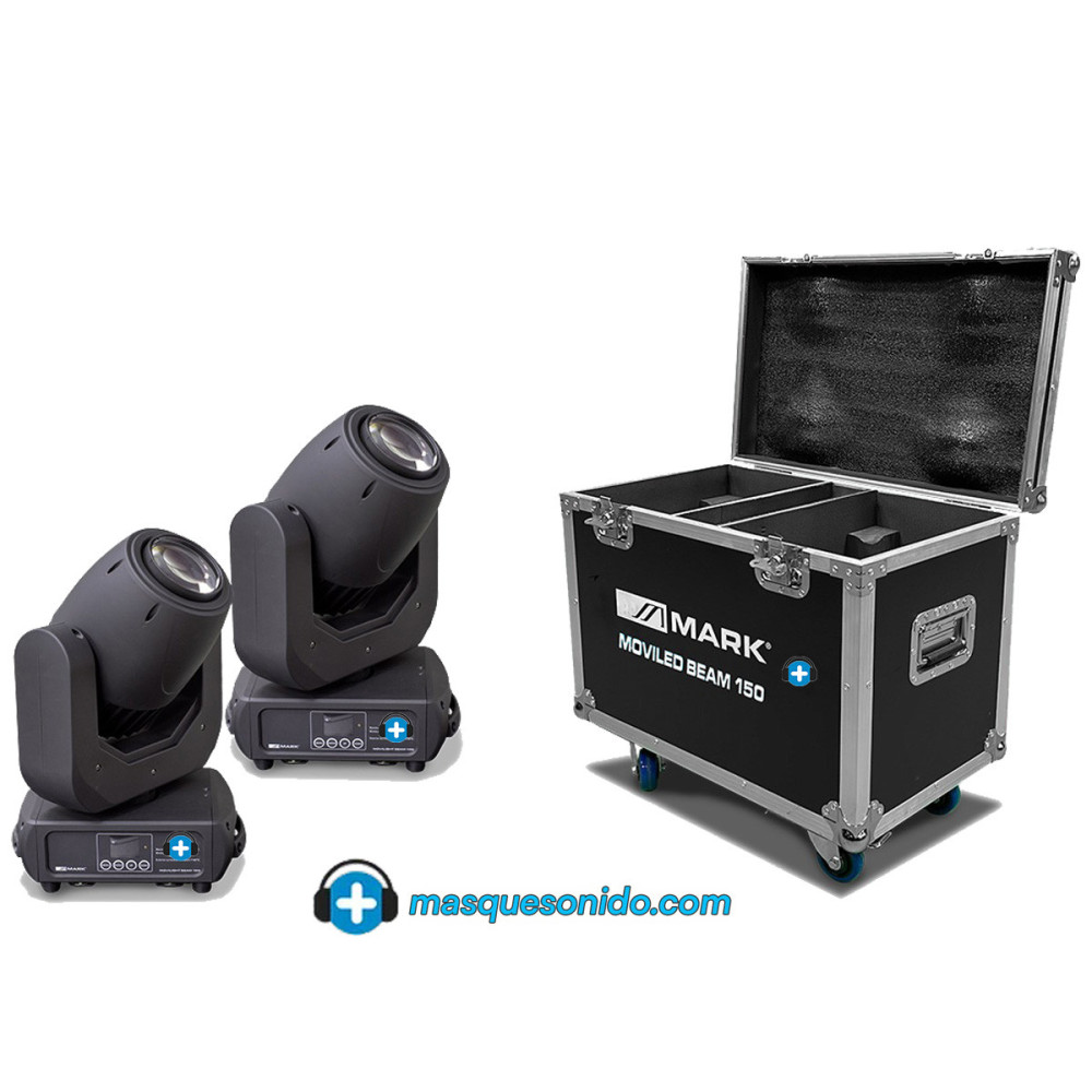 Pack 2 Cabezas Móviles Beam LED 150W